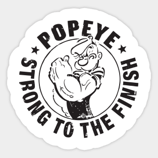 Popeye strong to the finish Sticker